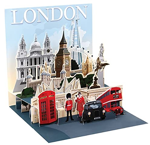 Pop Up 3D London PopShot Städtekarte Geburtstag Grußkarte Tourist Highlights 13x13cm