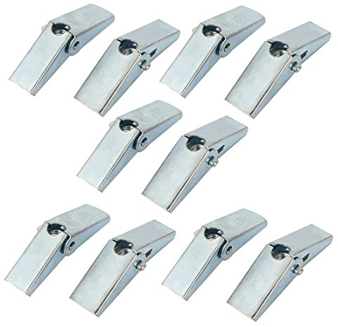 Aexit 74 mm Nägel, Schrauben & Befestigungen Länge M10 Gewinde Spring Loaded Anke-r Hohlraumdübel Flügelmuttern