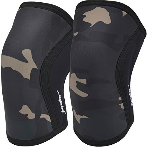 Jupiter kniebandagen gewichtheben,für Kraftsport kniebeuge,knieschoner krafttraining, Knee Sleeve aus 9 mm Neopren, Unisex