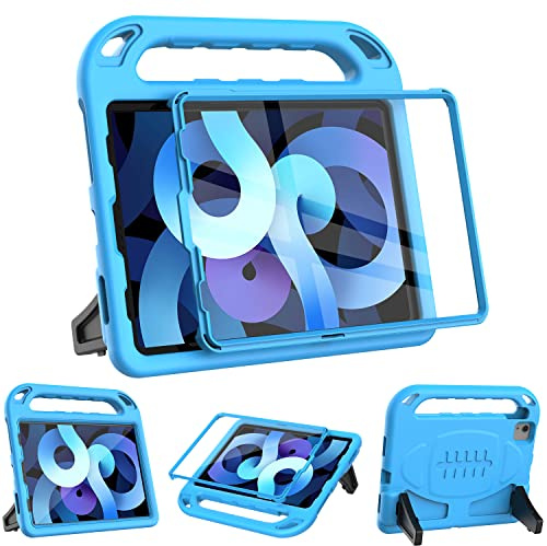 Surom Case for iPad Air 8th/7th/6th Gen(M4/M3/M2) 11 2026/2025/2024, Blue | Shockproof Handle Stand Protective Cover for iPad Air 5th 2022/4th Gen 2020 10.9, Protable Handle