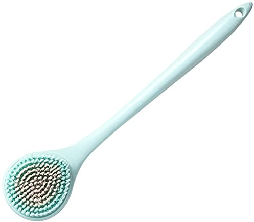 DXIUMZHP Bath Brush for Body PBT Körperwäscher Mit Weichen Borsten, PP-Material rutschfeste Kurbel Badebürste, Praktisch Für Hängende Aufbewahrung (Color : Blue, Size : 16.3 * 3.5inches*1)