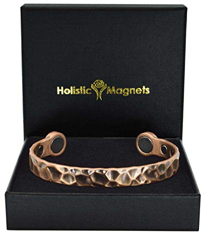 Holistic Magnets® Stark Magnet Armbänder Herren Kupfer Armband Groß Originelle Geschenke für Männer Arthritis Handgelenk Gelenkheilung Magnetarmband-HM (L: Handgelenk 19,5-22cm)