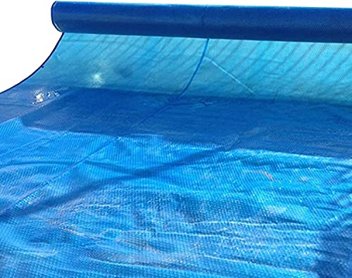 CFLNYC Solar-Pool-Abdeckung, rechteckig, Blaue Luftpolsterfolie/wärmespeichernde Solarabdeckung mit Ösen, für Schwimmbäder (Color : Blue, Size : 4x9m(13ftx29.5ft))