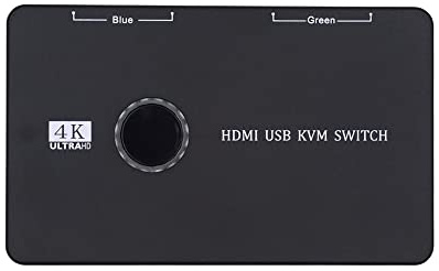 cablecc KVM USB 2.0 e HDMI 4K Switch Selettore Dual PC Condivisione Monitor HDTV Porta USB Tastiera Mouse Scanner Stampante
