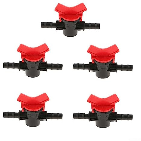 ZYWUOY Valvola dell'Acqua per irrigazione del Tubo da Giardino, 8 Pezzi da 8/11 mm, in plastica, Adatta per di gocciolamento Micro Tubo
