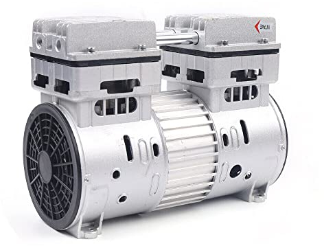 Compresseur d'air 750 W, Compresseur à air silencieux 145 l/min, Agrégat de compresseur d'air 8Bar 69db, Protecteur thermique intégré