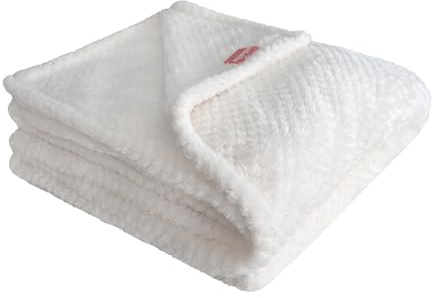 Pikolin Home - Manta para Sofá Extrasuave de Terciopelo, Diseño Elegante y Transpirable, para Sofá, Cama y Viaje – 150x200cm, Color Natural