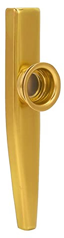 Aluminiumlegierung Mini Tragbarer Kazoo Ukulele Partner Leicht zu Lernen Musikinstrument Zum Reisen (Gold)