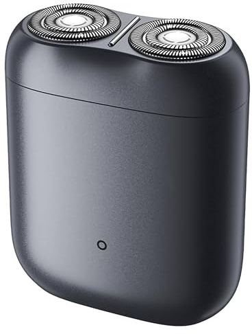 Xiaomi Rasoir électrique S200, 2 lames rotatives, moteur 8 000 tr/min, démarrage automatique au toucher, étanchéité IPX7, charge rapide de type C, autonomie de 60 minutes (gris roche)