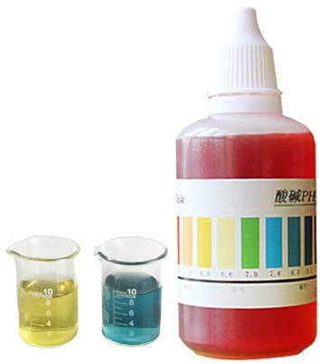 Huayeex Gotas Líquidas Para La Prueba De PH, Reactivo De Ph Para Piscinas 50ml, Para Piscinas Y Análisis De Agua Potable