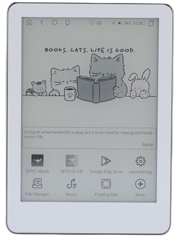 Annadue EREADER, 6 ”HD Blare Touchscreen, Bluetooth, WiFi, 4GB LPDDR3 64 GB EMMC 300ppi Electronic Book Reader mit Reading Light, für Android 11 (White)