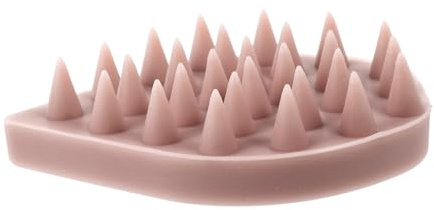 Kopfhautmassagebürste aus Silikon, Haarwaschbürste, Wassertropfenform | Rosa, Tragbar, Bequem zu Halten, Entwirrt, für Kopfhautpflege