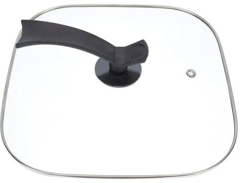 SHOWERORO Tapa Sarten 30 Cm Cuadrada Visible de Plástico para Olla Multifuncional Orificio Redondo, Adecuado para Cocina Segura Hogar