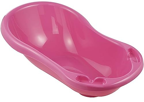 keeeper Ergonomische Babywanne, Ab 0 bis ca. 12 Monate, Little Duck Dekor, 84 cm, Wiktoria, Pink