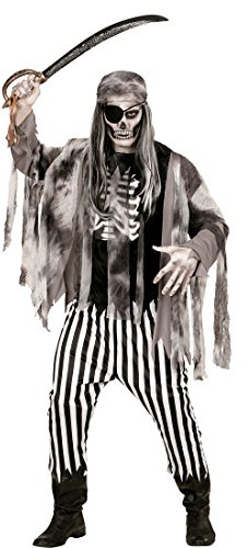 Amakando Geisterkostüm Pirat Zombie Piraten Kostüm M 50 Horror Zombiekostüm Halloweenkostüm Geist Piratenkostüm Herren Halloween Verkleidung Seeräuber