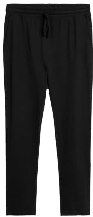 NEXT Herr Joggingbyxor i lättviktsmaterial med öppna benslut Svart X-Large/Regular