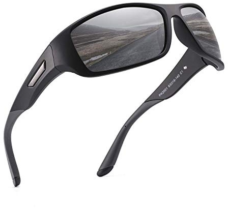 PUKCLAR Polarised Sports Sunglasses for Men Women Running Cycling Fishing Driving Golf TR90 Frame