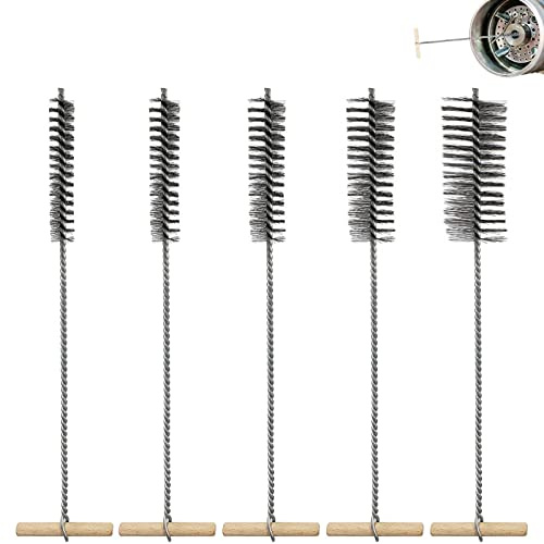 5 Pcs Edelstahl Lochbürsten Reinigungsbürste,Bohrlochbürste,Bohrlochbürsten Set, für Schlagbohrmaschinen,Effiziente Bohrlochreinigung（8/12/16/20/25mm）