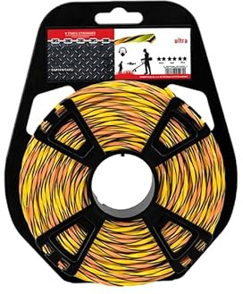 NAJDER Trimmerfaden Ersatzfaden Rasentrimmer Ultra L3 Twist 3,0mm/62m, Gedrehte Rasen Mähfaden Trimmerschnur Ersatz-Trimmer, Rasentrimmer Faden Schnur, Motorsense und Freischneider Leine