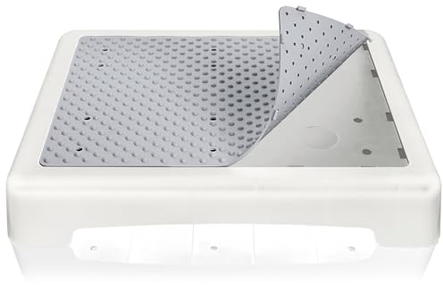 YHANEC Trittstufe Indoor & Outdoor, Steighilfen für ältere Menschen, Fußstützen mit Rutschschutz, Hocker und Aufstiegshilfe für Bad, Küche & Türschwellen 44 x 34 x 9.5 cm