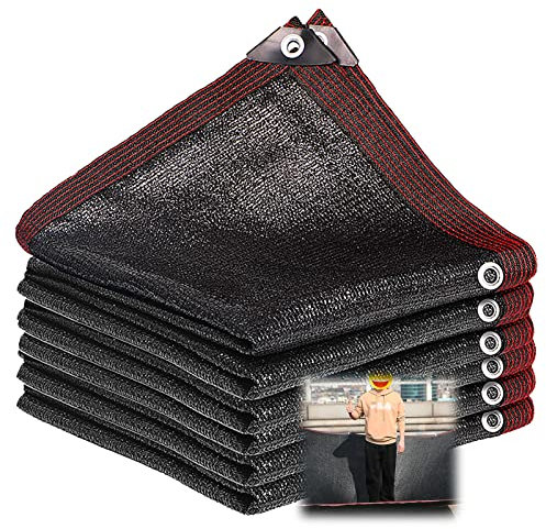 Telo parasole nero di alta qualità per pergola, giardino, patio, auto, cuccia e serra, 6 x 10 m