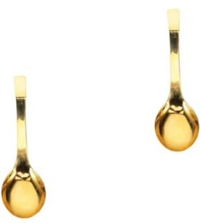 SHOWERORO 2 Cucharas De Sopa De Latón De Lujo Para Restaurantes Catering Y Cenas Familiares.