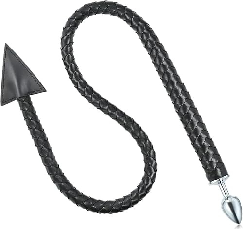 Teufelschwanz Metall Stecker,Größere Arschstöpsel, Kristallglas Anusstöpsel,Analplug Set Anal Sex Spielzeug für die Frau Buttplug für Anfänger Sexspielzeug für Frauen und Männer