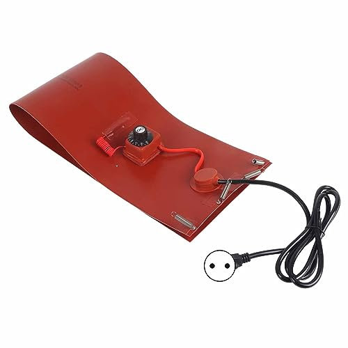 Cinturas de Calefacción de Silicona para Tambor Aceite 60 L, Calentamiento Tambor Eléctrico con Termostato 1200W, Recomendado para Aplicaciones Industriales (EU enchufe 220V)