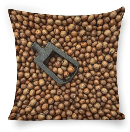 Common Hazels Throw Pillow Covers Linen Pillow Cases Decorative Cushion Case Couch Pillows Cover for Sofa Bedroom Living Room Decor 20×20