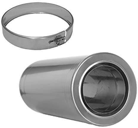 Wanddurchführung kürzbar 440mm für Schornsteinsets 130mm DW