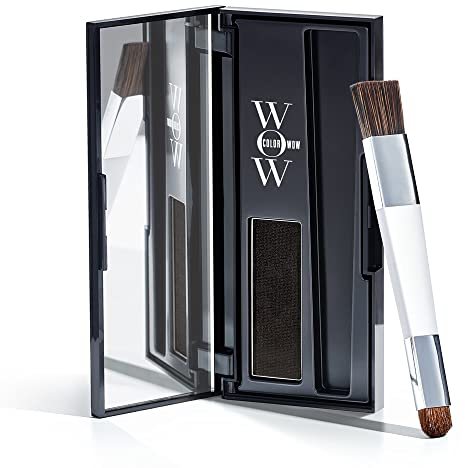 ColorWow - Root Cover Up, Kit per coprire la ricrescita dei capelli, in polvere minerale, Nero (Black) 2.1 g