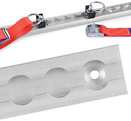 RACEFOXX Airline System, Airline Rail, Lashing System, Lashing Eyelets System, Flexible Guy Points, Aluminium, 50 cm Long, Transport Rail, Transport Lock