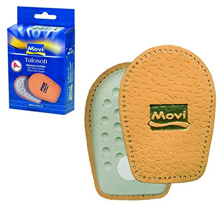 Movi Talosoft Alzatacco in Pelle Naturale e Morbido Lattice, Talloniera Ammortizzante Anti-Shock.