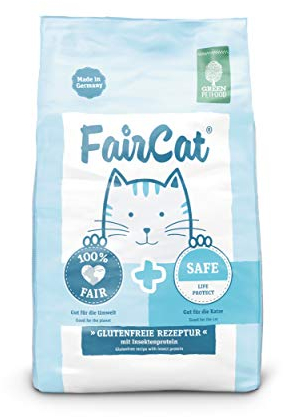 Green Petfood Faircat Safe (1 x 7,5 kg) | Adult | Premium Trockenfutter für ausgewachsene Katzen | Huhn & nachhaltiges Insektenprotein | getreidefrei | mit Beeren & Früchten | Katzenfutter | 1er Pack