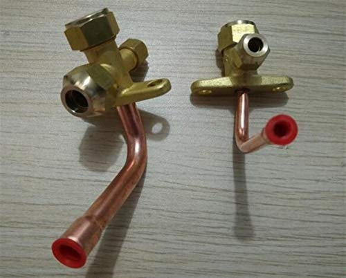 NO LOGO LIUSBAO-KT, A/C Absperrventil für 1HP Klimaanlagenventil 6mm+10mm 1/4 und 3/8