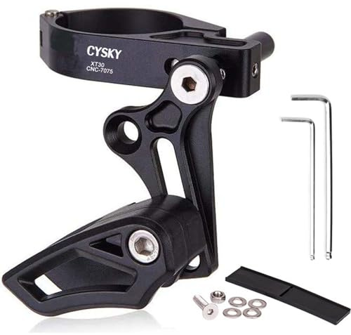 CYSKY Bike Chain Guide Mountain Bike Chain Guard MTB Bicycle Chain Protector 7075 Aluminium Alloy for Most Bicycle Road Bike Mountain Bike