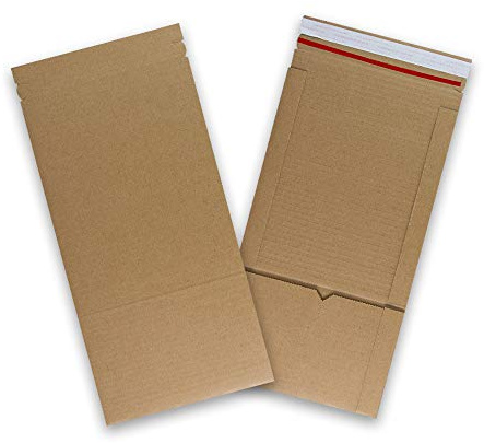 AKAR Book Wrap Box Mailer - Packaging Postal Boxes For DVDs Books A5 Size (217x155 mm). (Pack of 10)