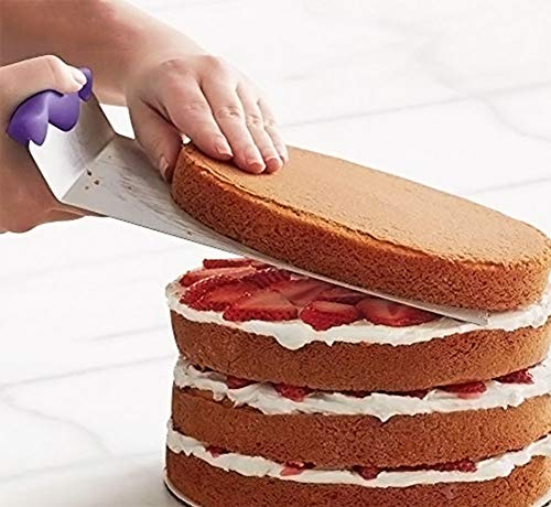 WOIWO 1 PCS Stainless Steel Cake Safety Transporter, Decorated Transfer Shovel, Bread Shovel, Baking Tool