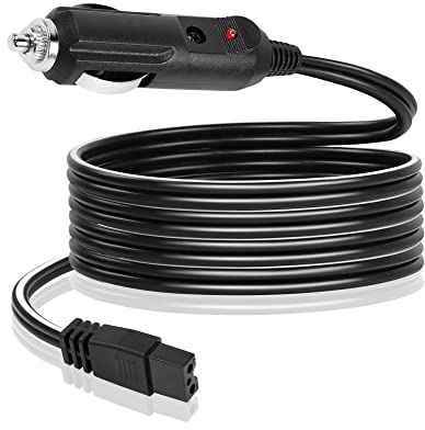 PNGKNYOCN 12V Auto Vehicle Cooler Cable Car Cigarette Lighter Plug Cool Box Mini Fridge Power Adapter Extension Cable (3M/10FT)