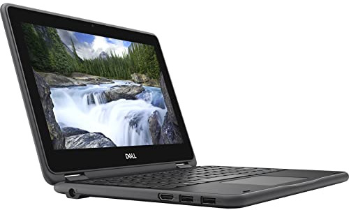 2018 Dell Latitude 3190 with Intel Celeron N4120 (11.6-inch, 4GB RAM, 128GB SSD) (QWERTY English) Black (Renewed)