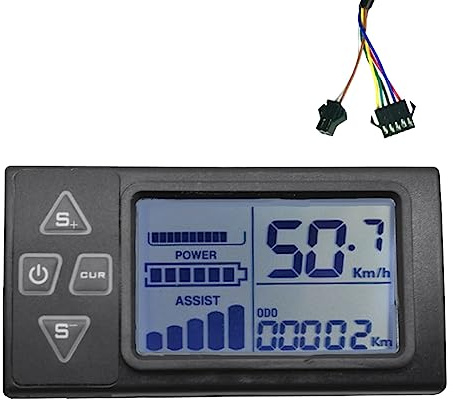 Pinafresa LCD-Display für E-Bike-Armaturenbrett, LCD-Display, 24 V, 36 V, 48 V, 60 V, S861, für Steuerpult, BLDC-Controller für E-Bikes (SM-Stecker)