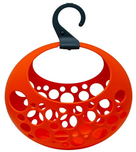 Giostyle Wäscheklammerkorb Love | Orange | Made in Italy | zum Aufhängen am Wäscheständer | aus PP