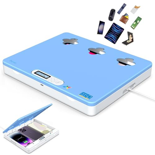 Dayear Telefon/Pad Handy Gefängnis, Handy Timer Lock Box Handy Safe Box Handy Abschließbare Box für Phone/iPad/Tablet/TV Controller, Sperren von Telefonsucht und Versuchung (Blau)