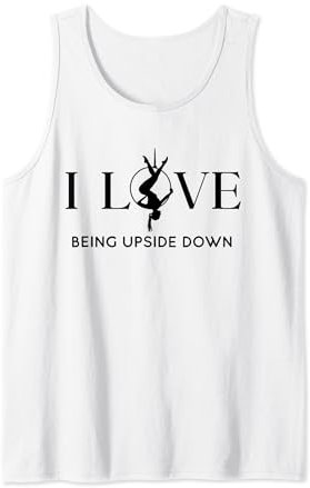 Ich liebe es, kopfüber zu sein, Aerial Hoop, Aerial Yoga Geschenke Tank Top