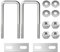 Bulloni a U Quadrato M8 Bulloni a U in Acciaio Inox con Dadi e Piastra Di Telaio per Tubo Dell'Acqua Fisso Barche Ancho interior 30 mm 2 Pezzi M8 30 * 90mm