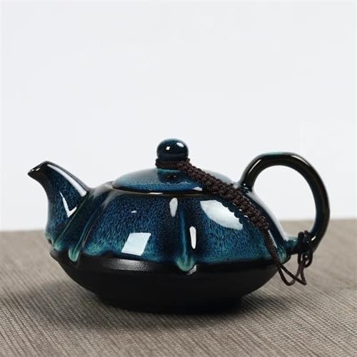 Teeservice Für Erwachsene Kung Fu Tee-Set Abdeckung Schüssel Ei Teekanne Für Tee In Tasse Tianmu Glasur Einzigen Topf Samowar Teekannen Einheitlichen Brennofen Haushalt Keramik Teekanne Teeservice Tee