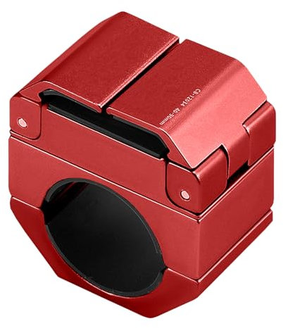 FxindX Fahrrad Handyhalterung, Universal Handyhalterung Motorrad für Breite 4-9 cm Smartphone,360° Drehbar（Rot）