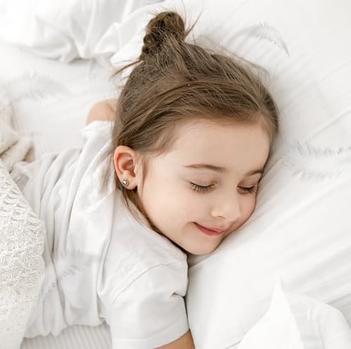 CALMONT - Cojín infantil I Almohada para niños con funda de algodón I Almohada 40 x 60 cm I Certificado Öko-Tex, fabricado en Europa (40 x 60 cm)