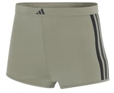 adidas Short Pant-Sport Active Essentials Cotton 3 Stripes Boxeur ajusté, Silver Pebble_4a0693, XL Femme