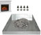 Fireplace Ash Tray Pan, Ash Catcher Steel Holder with Screw Pack, Rust-Resistant Adjustable Collection Tool, Home Fire Place Accessories for Easy Cleaning